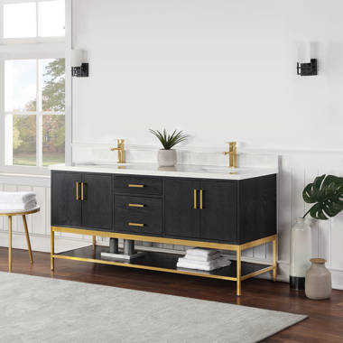 72 inch deals black bathroom vanity